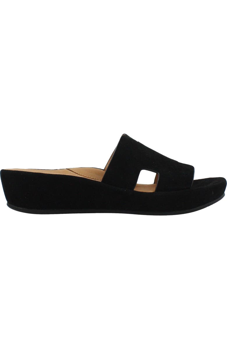L'Amour des Pieds Catiana Platform Sandal, Alternate, color, Black Kidsuede