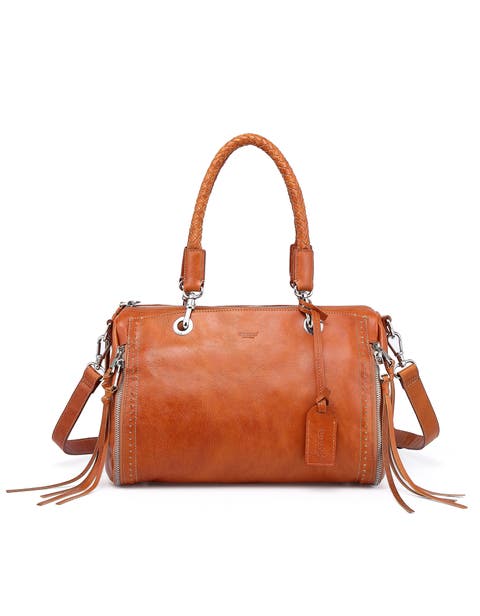 Lily Genuine Leather Classic Heritage Satchel