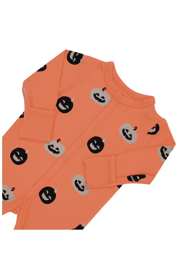 Kids' Pumpkin Romper, Alternate, color, CARVE