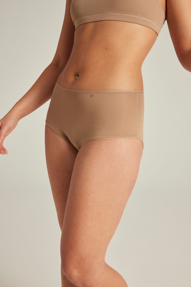 The Stretch High Waisted Brief, Alternate, color, BARE03
