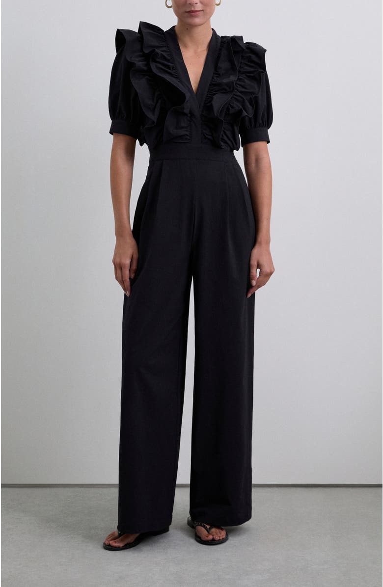 Scalpers Solid Jumpsuit, Main, color, Black