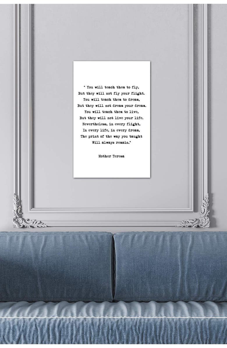 iCanvas Dream - Mother Theresa Quote by Mambo Art Studio, Alternate, color, 