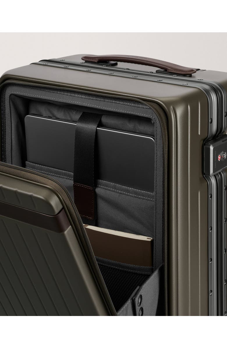 CF102 The Carry-on X Suitcase, Alternate, color, Dark Olive / Chocolate