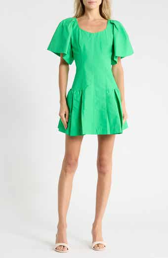 Hattie Flutter Sleeve Dress