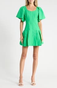 Simkhai Hattie Flutter Sleeve Dress