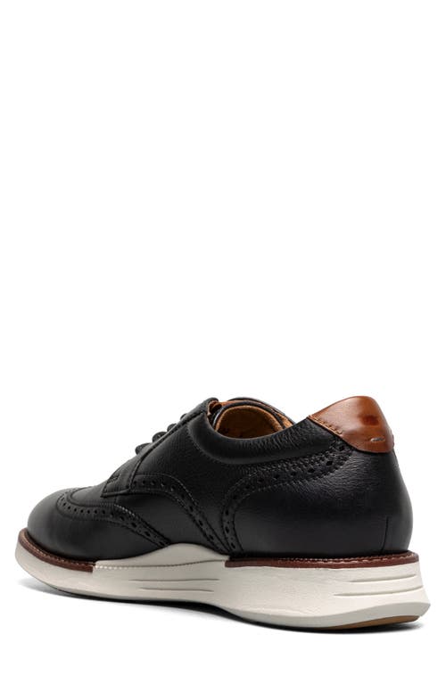 Florsheim Launch Wingtip Derby In Black Multi