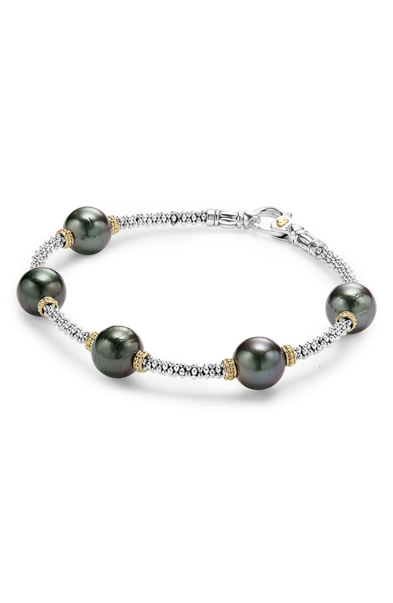 LAGOS Luna Pearl Rope Bracelet, Main, color, 