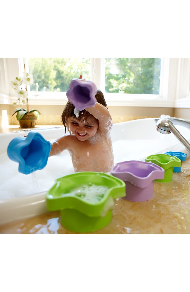 Green Toys My First Stacking Cups, Alternate, color, Multicolored