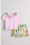  Pink- White Tropical Floral