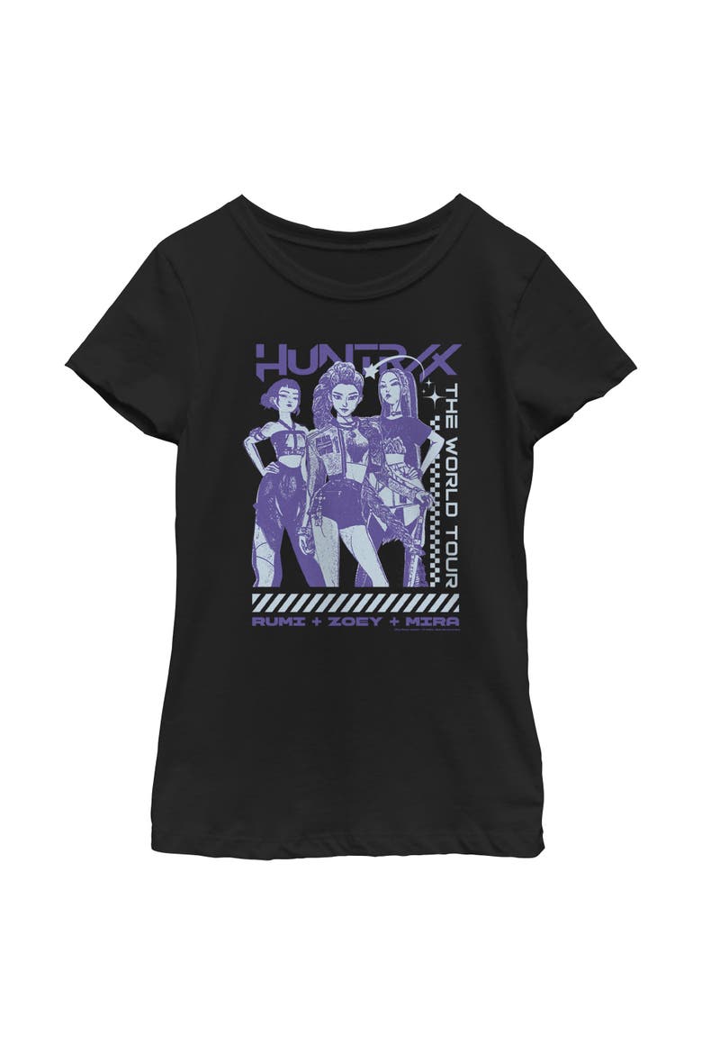 Girls' Rumi Zoey Mira Tour T-Shirt, Main, color, Black