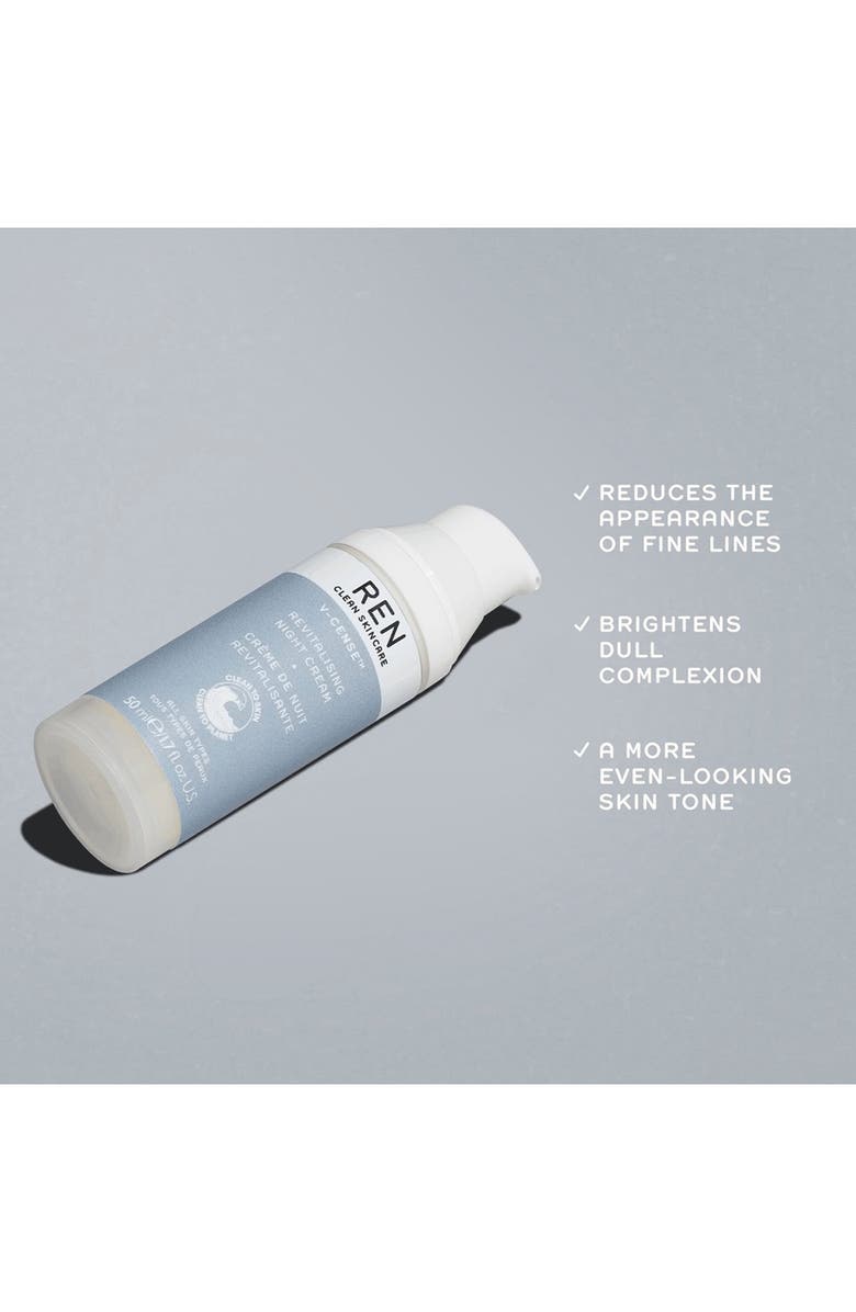 REN Clean Skincare V-Cense<sup>™</sup> Revitalizing Night Cream, Alternate, color,