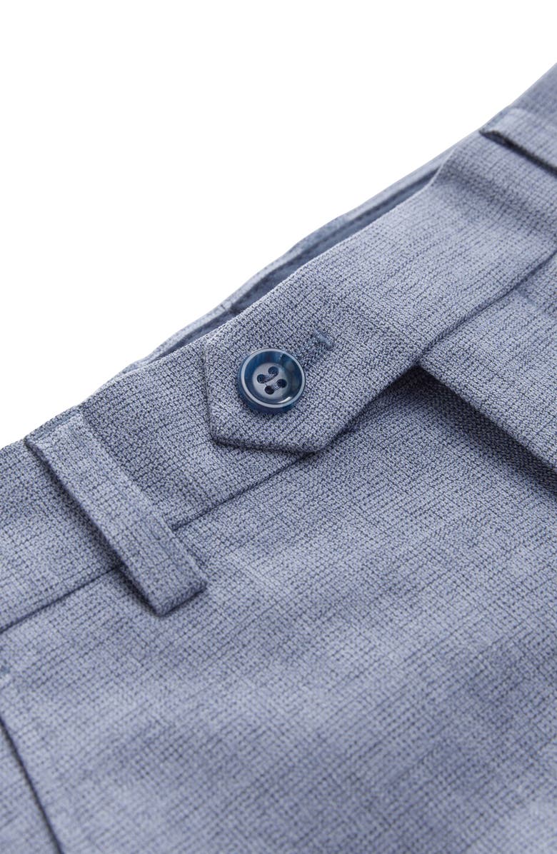 NEXT Kids
 Skinny Fit Flat Front Textured Blue Dress Pants, Alternate, color, 