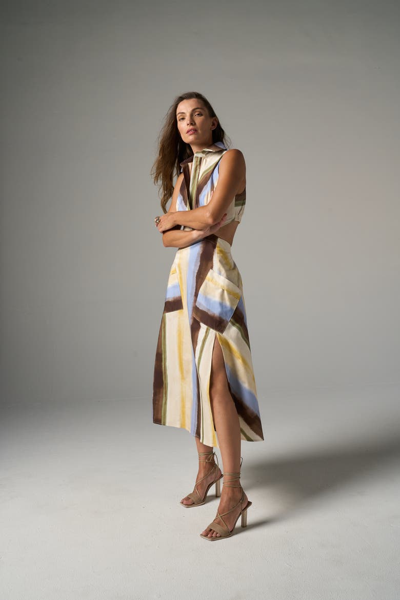 Fiona Dress, Alternate, color, Blue Multi