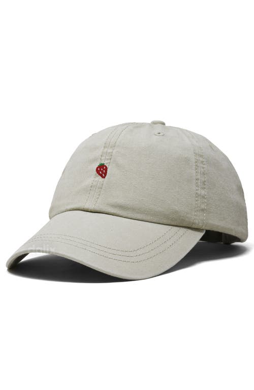 Dalix Lil Strawberry Dad Cap In White