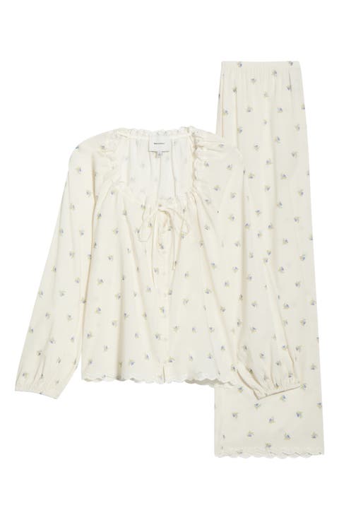 Paloma Floral Print Pajamas