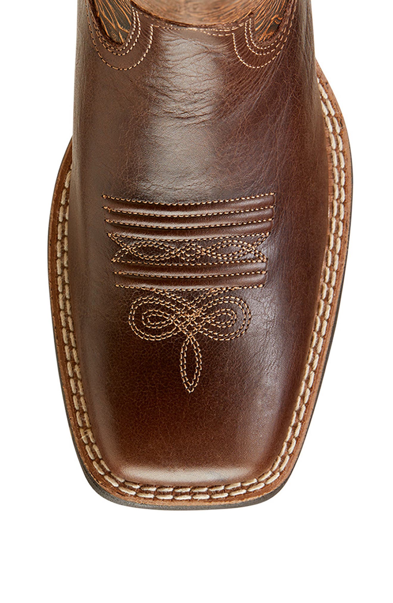 Ariat Round Up Wide Square Toe Western Boot, Alternate, color, Brown