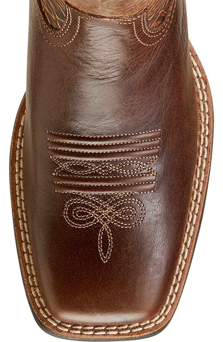 Ariat Round Up Wide Square Toe Western Boot, Alternate, color, Brown