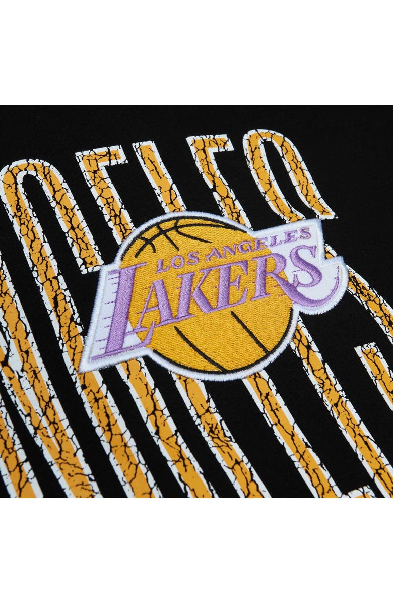 Mitchell & Ness Men's Mitchell & Ness Black Los Angeles Lakers Hardwood Classics OG 2.0 Pullover Hoodie, Alternate, color, Black
