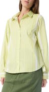 DO by Dee Ocleppo Noelle Stripe Cotton Button-Up Shirt