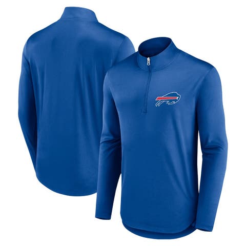 Men's Fanatics Branded Royal Buffalo Bills Quarterback Quarter-Zip Top