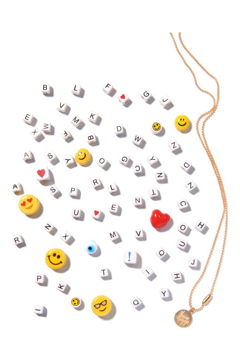 Say Anything DIY Necklace Kit, Alternate, color, GOLD/ MULTI