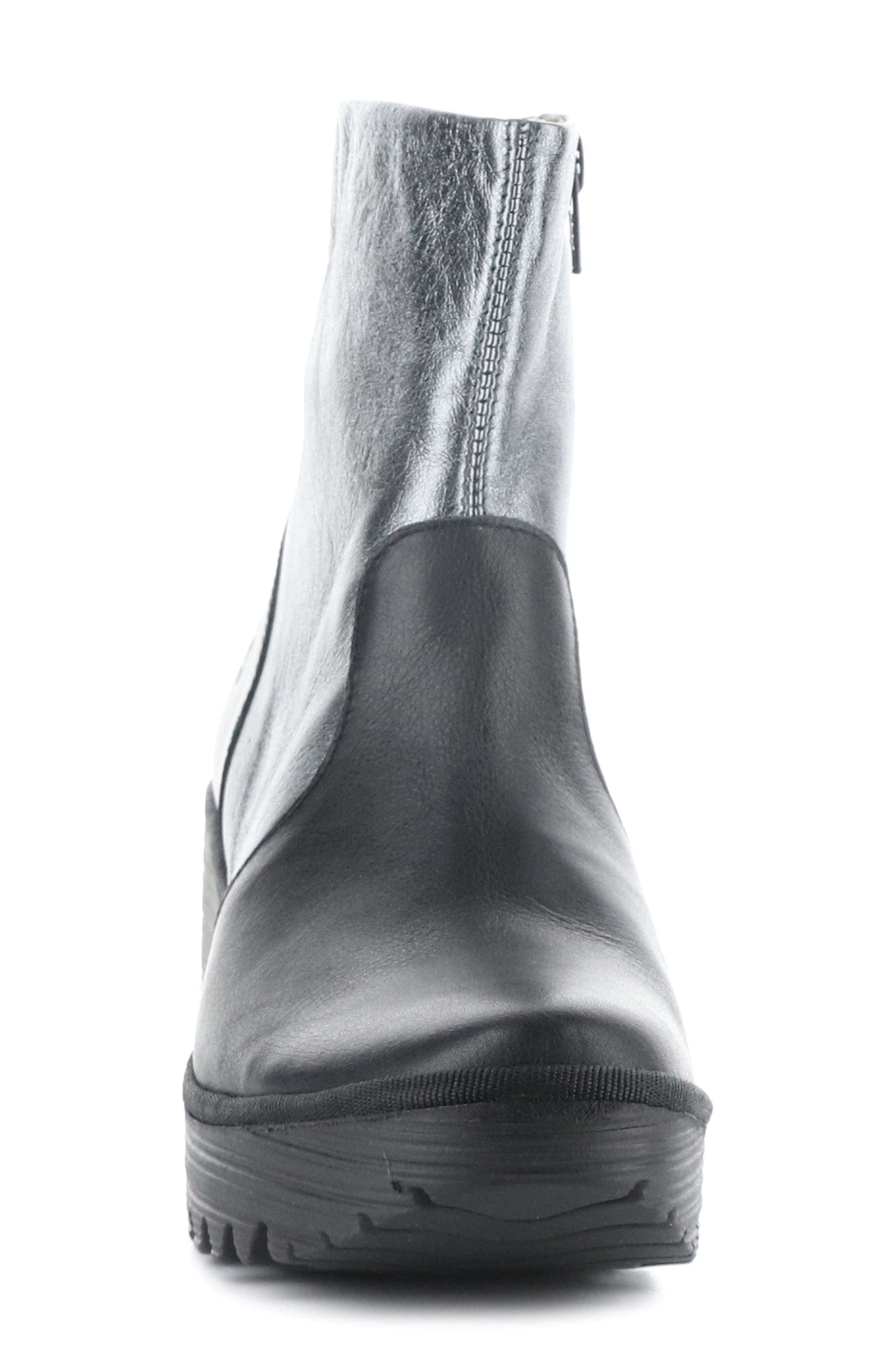 Fly London Yuxi Wedge Boot, Alternate, color, Black/ Graphite