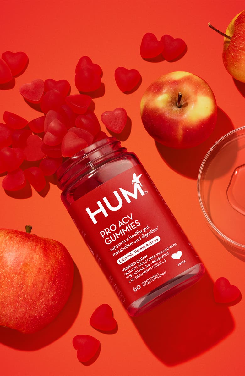 Hum Nutrition Pro ACV Gummies Supplement, Alternate, color, Red
