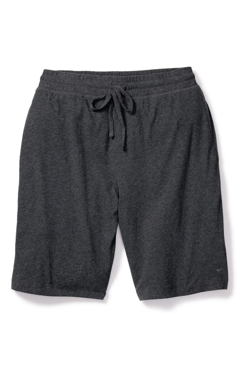 Petite Plume Pima Cotton Pajama Shorts, Alternate, color, Grey