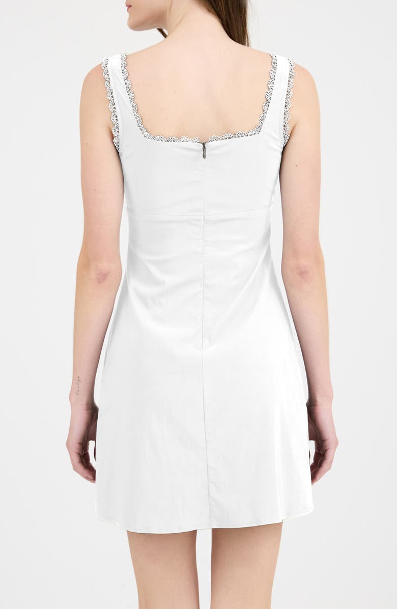 Blu Pepper Lace Trim Minidress, Alternate, color,