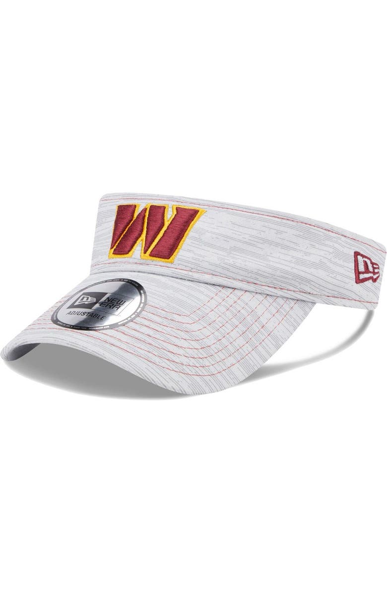 New Era Men's New Era Gray Washington Commanders Adjustable Visor, Main, color, 