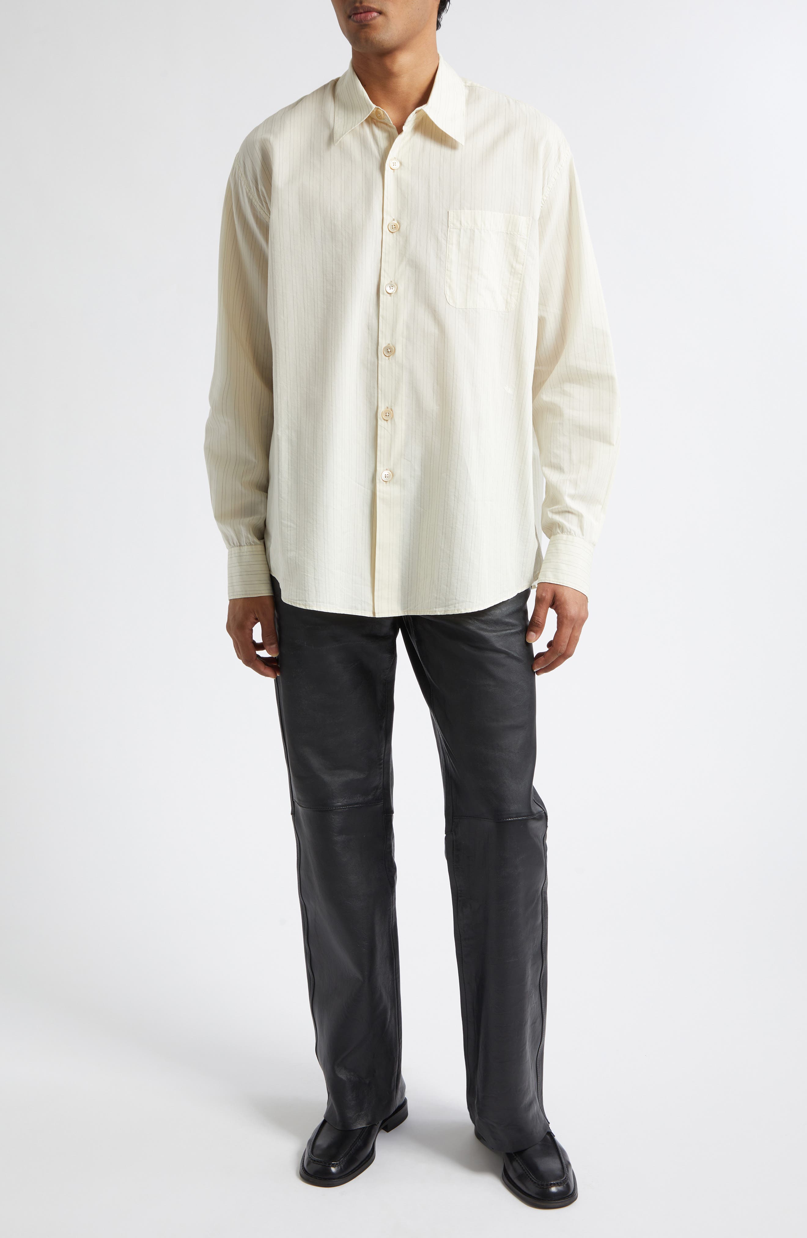 Above Stripe Button-Up Shirt - image 2
