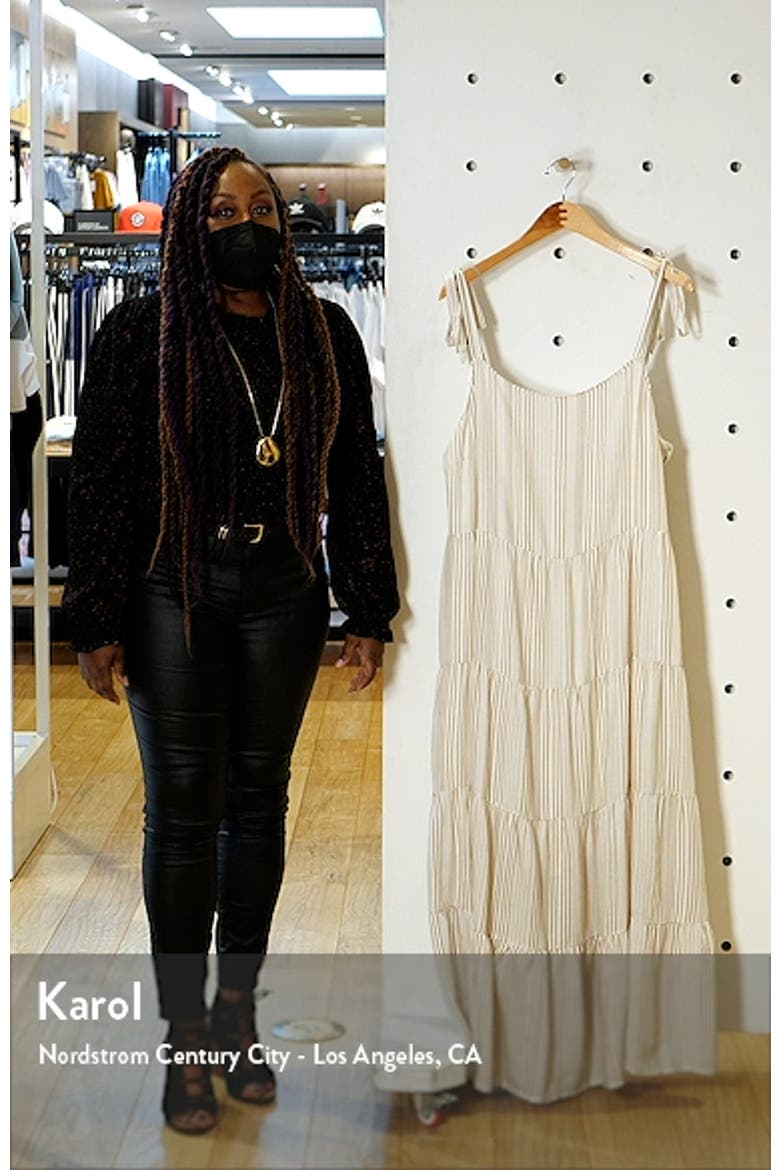 Tie Shoulder Tiered Maxi Dress video