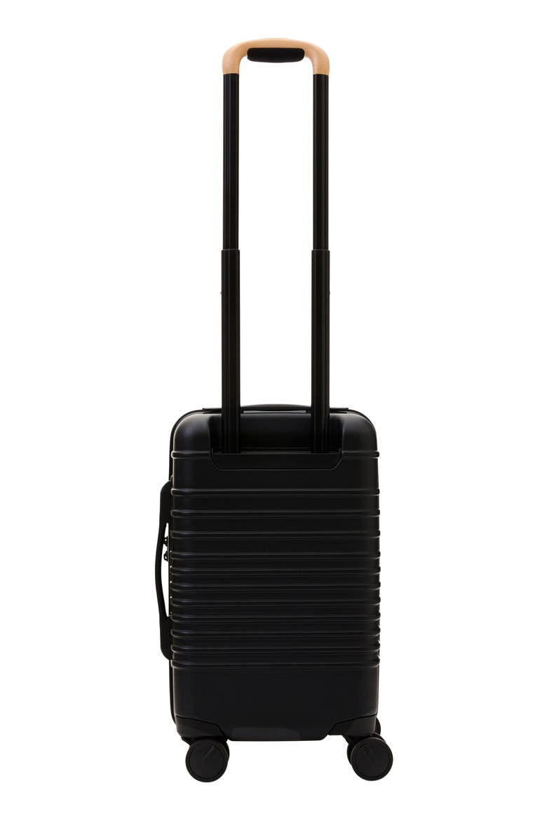 The Small International Carry-On Roller Suitcase, Alternate, color, BLACK