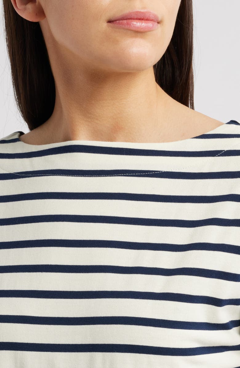 ZOE AND CLAIRE Twofer Stripe Cotton Midi Dress, Alternate, color, 