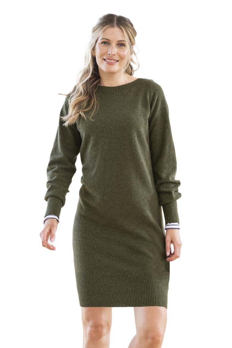 Supersoft Slouch Dress, Alternate, color, Olive