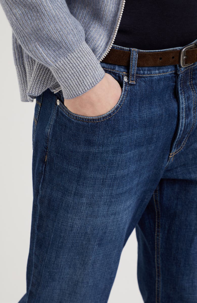 Brunello Cucinelli Lightweight denim trousers, Alternate, color, 