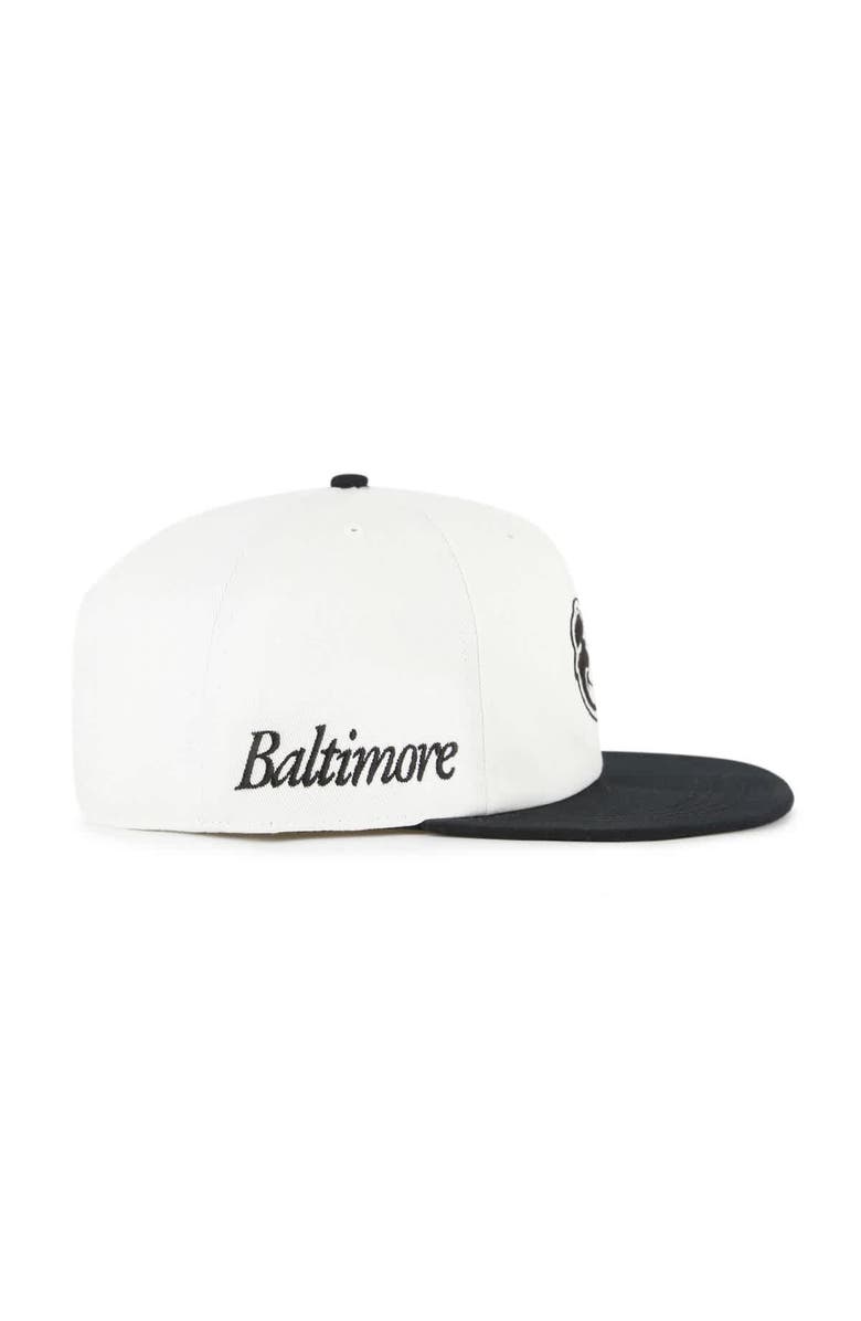 '47 Men's '47 White/Black Baltimore Orioles Foundation Captain Snapback Hat, Alternate, color, White