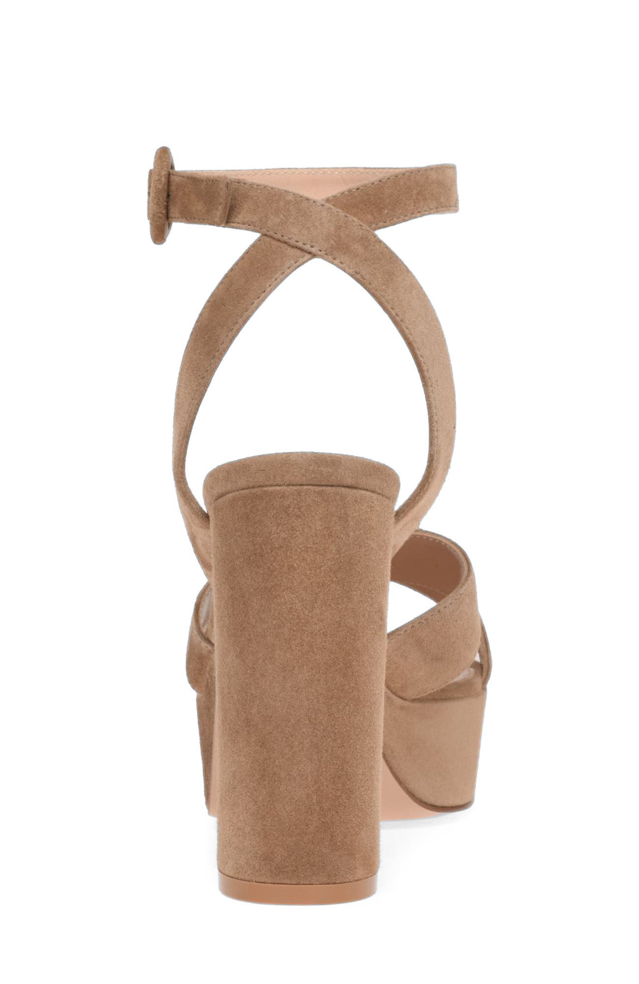 Sabrina Sandals, Alternate, color, Brown Suede