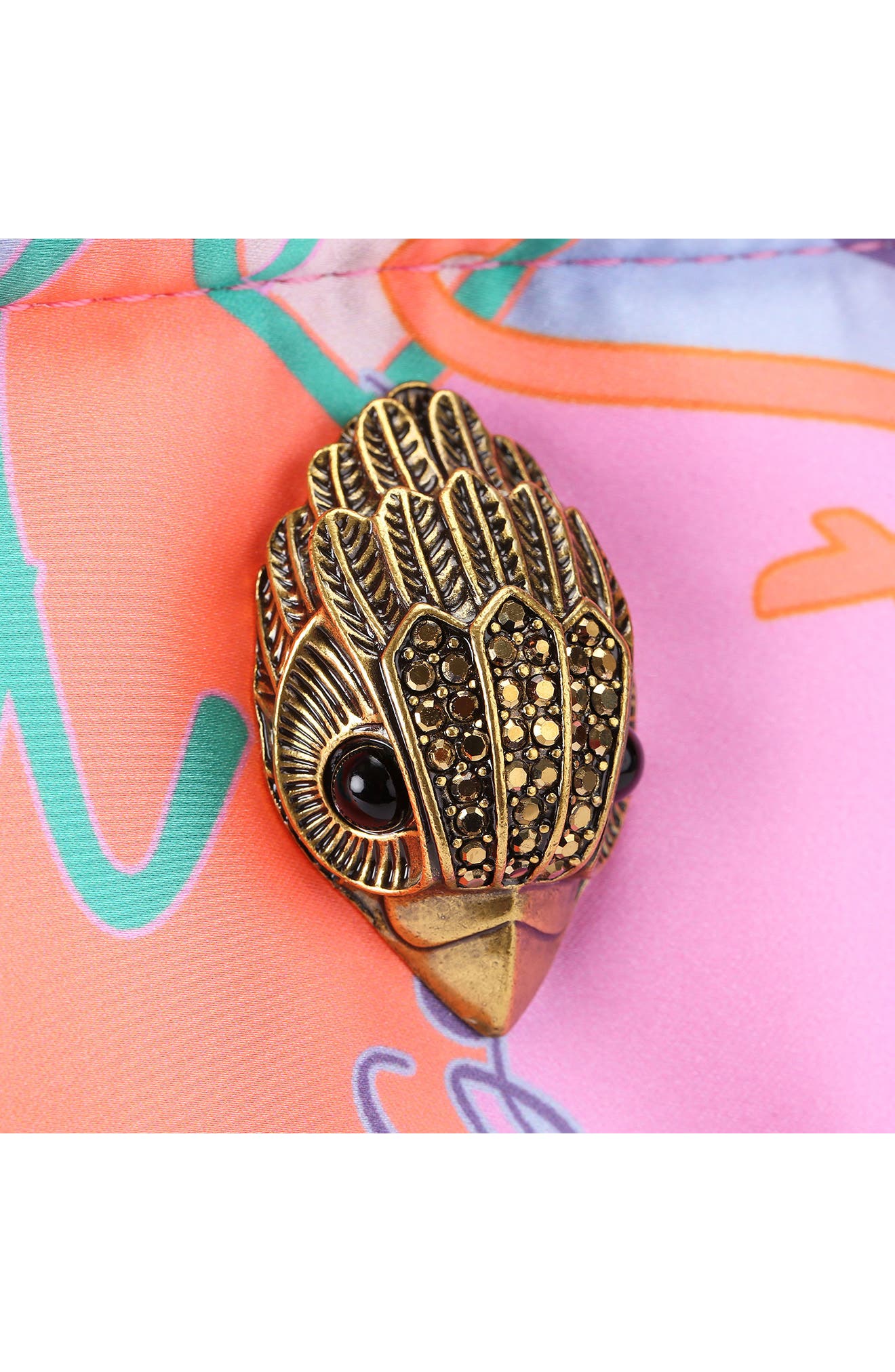 Kurt Geiger London Small Hoxton Print Shopper Bag, Alternate, color, Pink