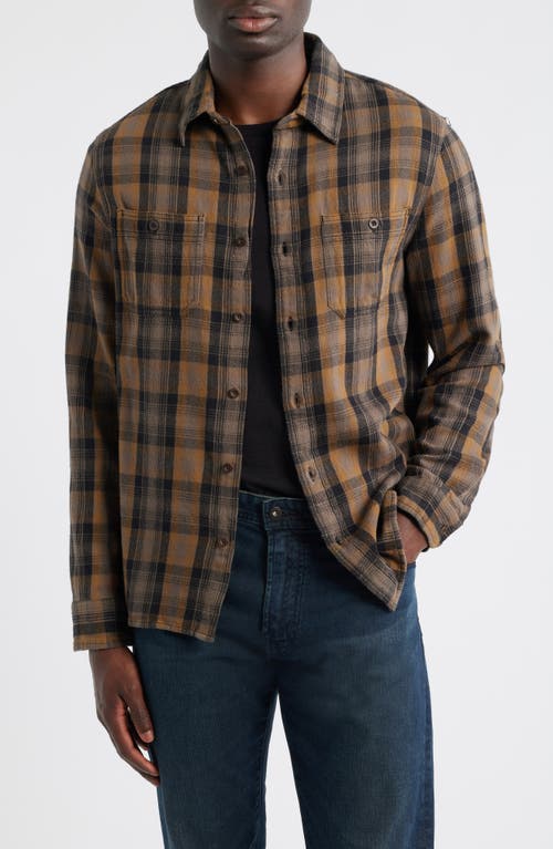 Ag Mason Plaid Flannel Button-up Shirt In Multi