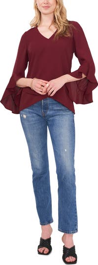 Vince Camuto Flutter Sleeve Tunic | Nordstrom