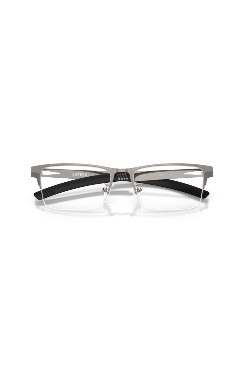 Scuderia Ferrari 56mm Rectangle optical glasses, Alternate, color, Grey