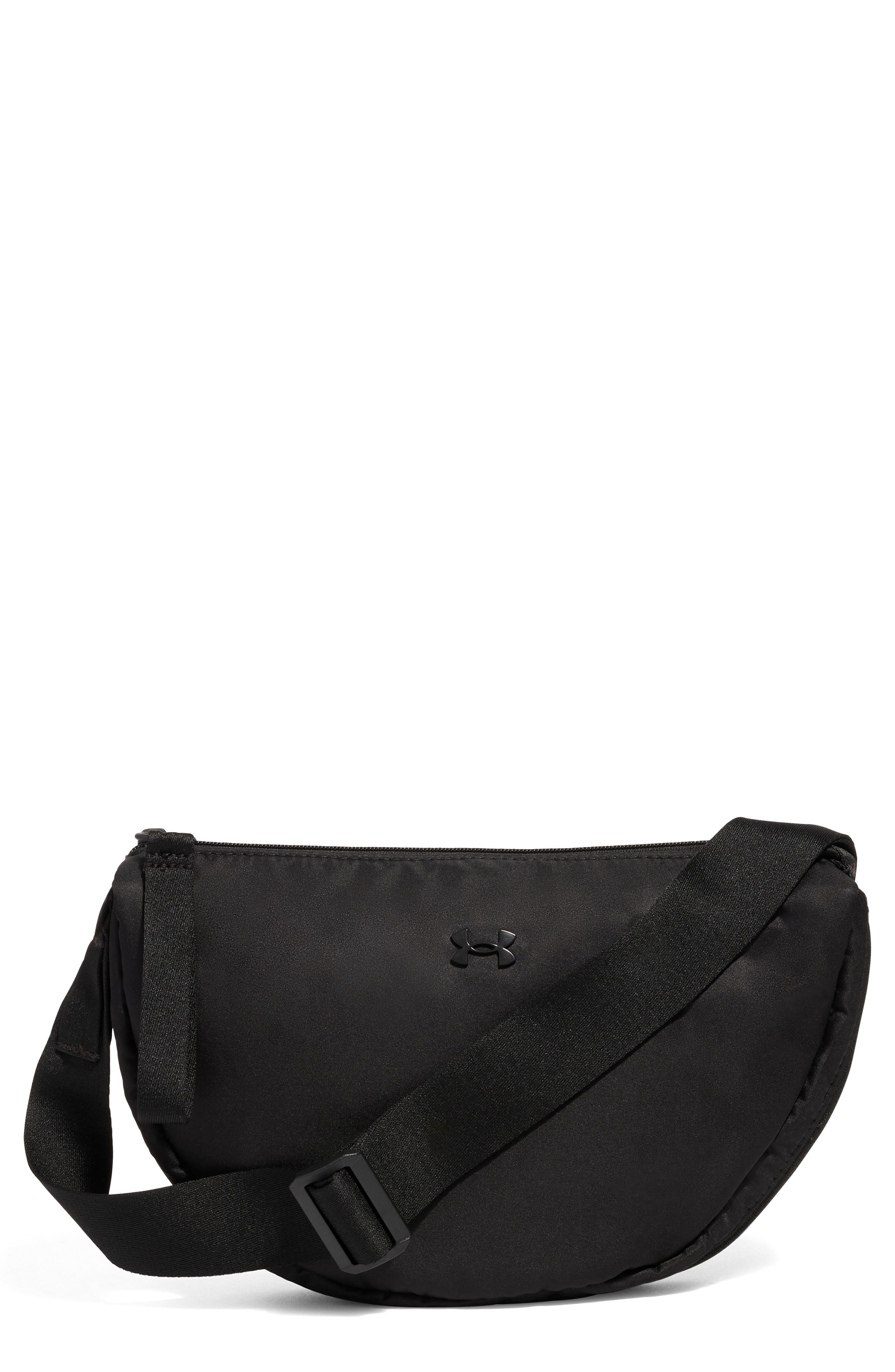 Under Armour Studio Water Resistant Shoulder Bag, Main, color, Black / Black / Black