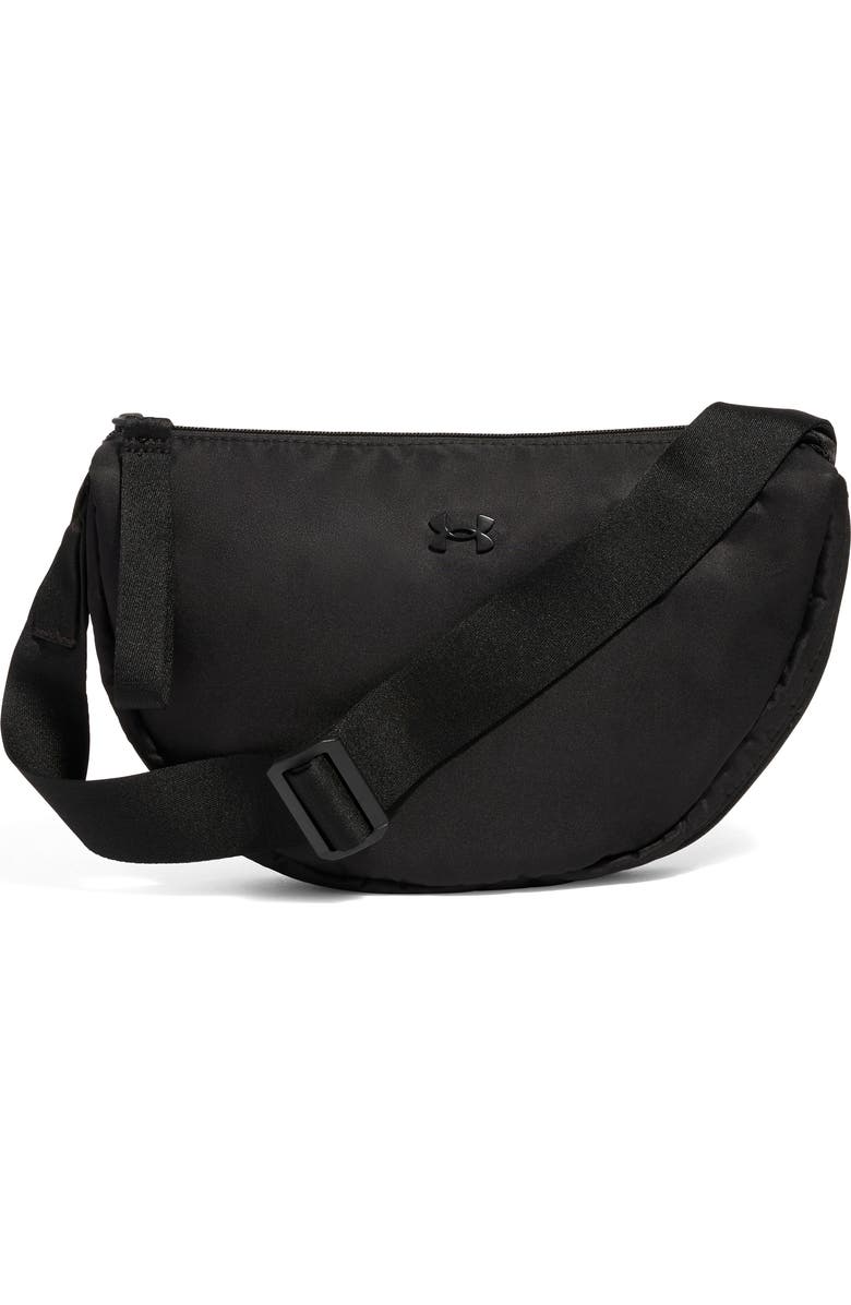 Under Armour Studio Water Resistant Shoulder Bag, Main, color, Black / Black / Black