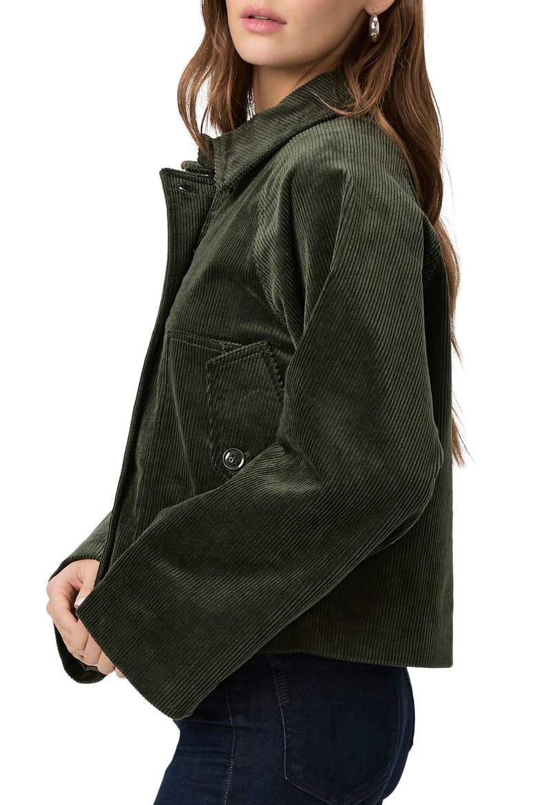 Tylee Boxy Corduroy Jacket, Alternate, color, DARK FERN GREEN