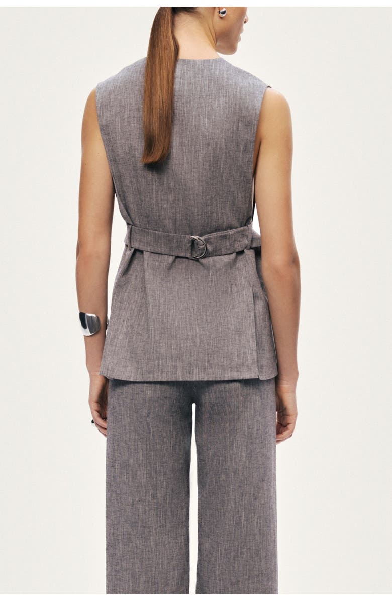 Nocturne Tailored Button Front Vest, Alternate, color, Multi-Colored