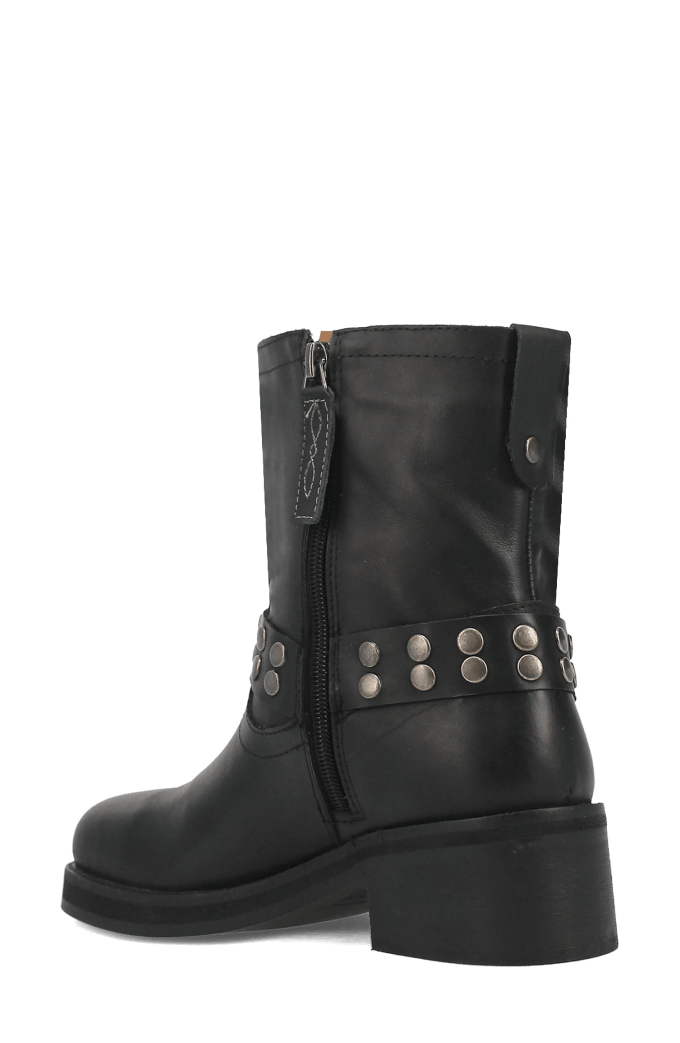 Dingo Anarchy Leather Bootie, Alternate, color, Black