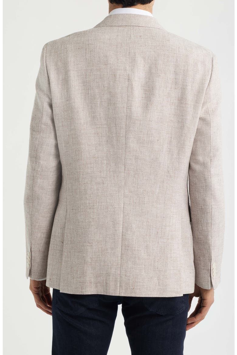 Hutson Slim Fit Linen & Cotton Blend Sport Coat, Alternate, color, OPEN BEIGE