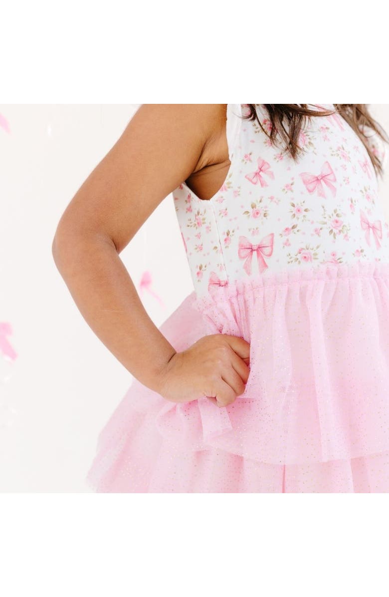 Sweet Wink Ditsy Floral Short Sleeve Tutu Dress, Alternate, color, Multicolor