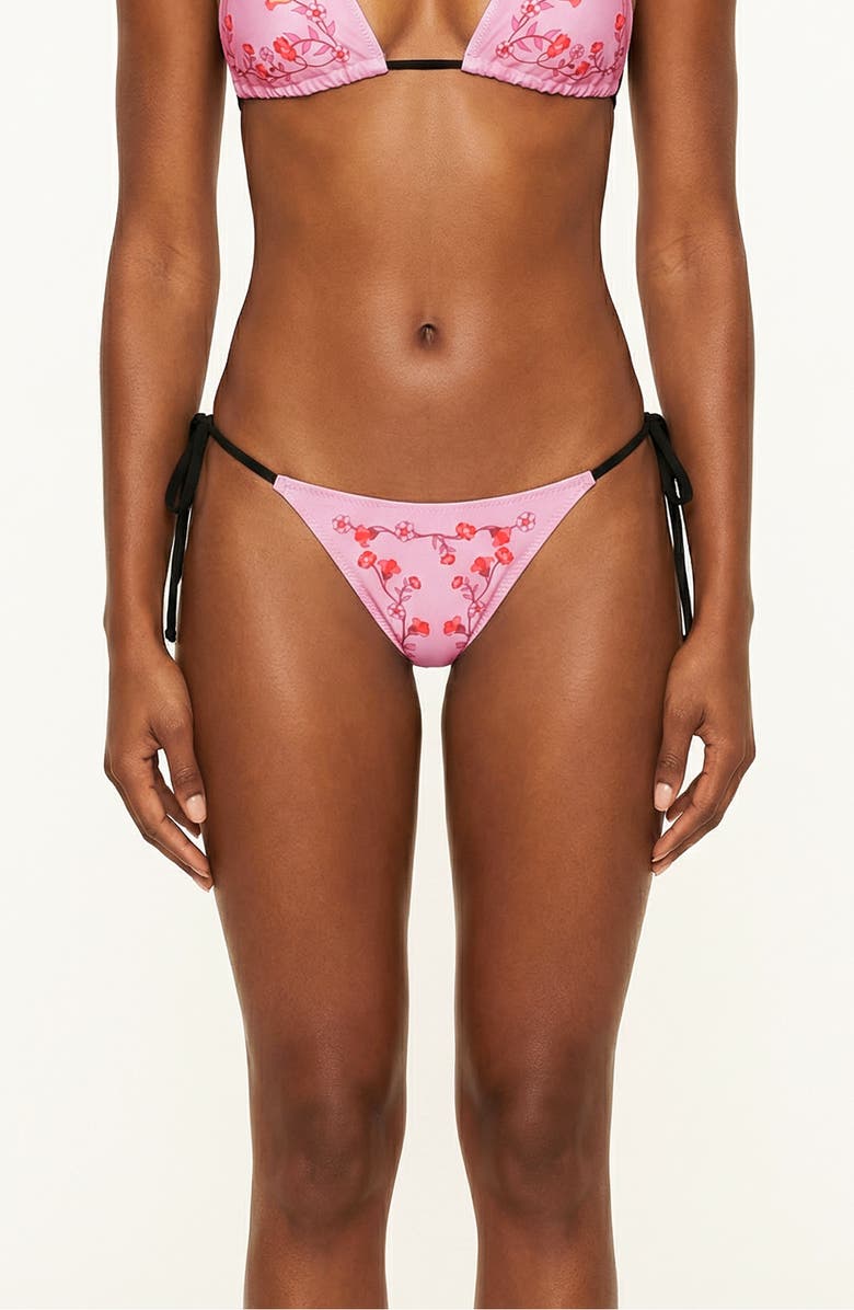 Jessie Zhao New York Wild Rose Reversible Tie Side Bottom, Main, color, Pink